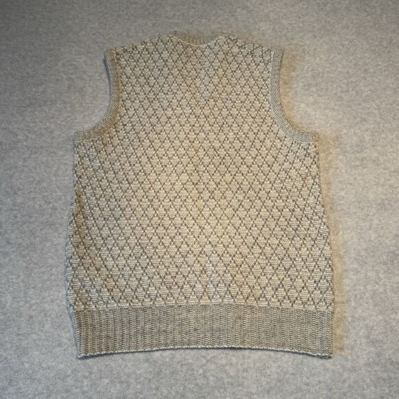 Robert Bruce Wool Vest Mens Small Gray Sleeveless Jumper Sweater Vneck - Picture 2 of 11